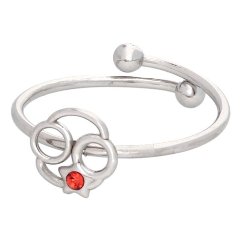 Bague réglable signe du zodiaque - Cancer - Acier inox 304L - Hyacinth x1