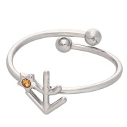 Bague réglable signe du zodiaque - Sagittaire - Acier inox 304L - Topaz x1|raw }}