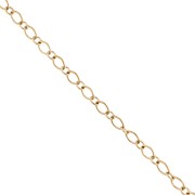 Chaîne maille Fantaisie alternée 6.4 mm - Acier inoxydable 304 Doré x1m|raw }}
