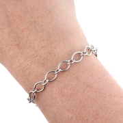 Chaîne maille Fantaisie alternée 6.3 mm - Acier inoxydable 304 x1m