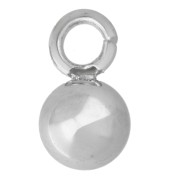 Mini breloques boule 4 mm - Acier inoxydable 304L x10