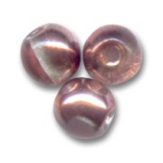 Perles en verre tchèque rondes  4 mm Crystal Capri Gold x50|raw }}