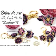 Perles en verre Amos® par Puca® 5x8 mm - Enamel Blue Yellow x10g