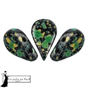 Perles en verre Amos® par Puca® 5x8 mm - Enamel Green x10g