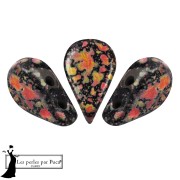 Perles en verre Amos® par Puca® 5x8 mm - Enamel Orange x10g