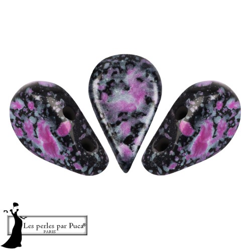 Perles en verre Amos® par Puca® 5x8 mm - Enamel Pink x10g