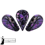 Perles en verre Amos® par Puca® 5x8 mm - Enamel Purple and Pink x10g|raw }}
