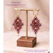 Perles en verre Piros® par Puca® 2x5 mm - Bronze Indian Rose x10g