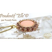 Perles en verre Piros® par Puca® 2x5 mm - Bronze Light Copper x10g