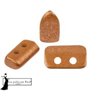 Perles en verre Piros® par Puca® 2x5 mm - Bronze Orange x10g|raw }}