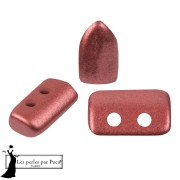 Perles en verre Piros® par Puca® 2x5 mm - Cherry Metallic Mat x10g