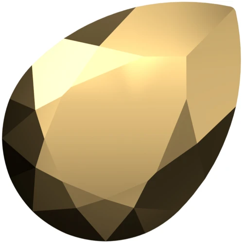 Cabochon PureCrystal 4320 6x4 mm - Crystal Aurum x1