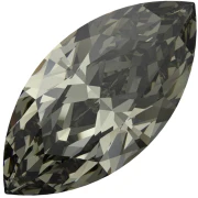 Navette PureCrystal 4210 10x5 mm - Black Diamond x1