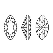 Navette PureCrystal 4210 10x5 mm - Reinvented Peridot x1