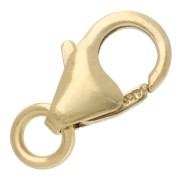 Fermoirs mousqueton 8 mm - Gold filled (or laminé) x10