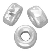 Perles rondelles Heishi diamantées 4 mm - Argent 925 x10|raw }}