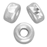 Perles rondelles Heishi diamantées 5 mm - Argent 925 x5|raw }}