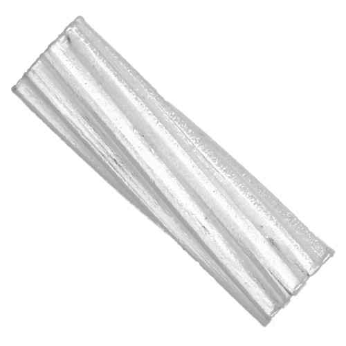 Perle tube strié 10x3 mm - Argent 925 x1