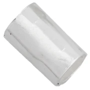 Perle tube martelé 5x3 mm - Argent 925 x1
