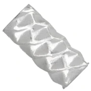 Perle tube 10x4.5 mm effet diamanté - Argent 925 x1