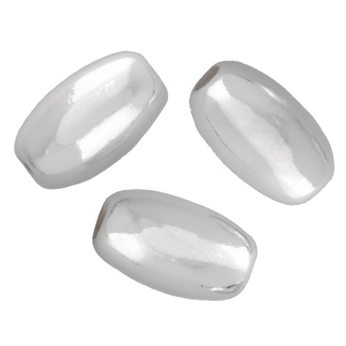 Perles olive 7x4 mm -Argent 925 x10