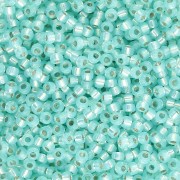 Rocaille Miyuki 11/0 571 - Dyed Sea Green Silver Lined Alabaster x8g|raw }}