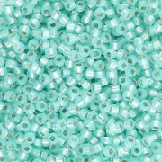 Rocaille Miyuki 11/0 571 - Dyed Sea Green Silver Lined Alabaster x8g