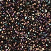 Miyuki Delica 15/0 Hex Cut DBSC0023 - Smoky Gold Iris Metallic x5g