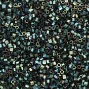 Miyuki Delica 15/0 Hex Cut DBSC0027 - Dark Green Iris Metallic x5g