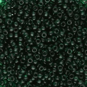 Rocaille Miyuki 11/0 155 - Transparent Dark Emerald x8g