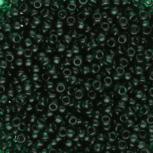 Rocaille Miyuki 11/0 155 - Transparent Dark Emerald x8g
