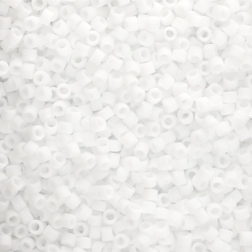 Miyuki Delica 11/0 DB0750 - Opaque White Mat x8g