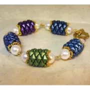 Diamonduo 2-hole 5x8 mm Crystal Valentinit x10g