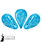 Perles en verre Amos® par Puca® 5x8 mm - Turquoise Mishmash x10g|raw }}