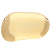 Pendentif intercalaire irrégulier 30x45 mm - Acier inoxydable 304 Doré x1