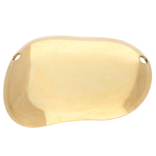 Pendentif intercalaire irrégulier 30x45 mm - Acier inoxydable 304 Doré x1
