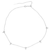 Tour de cou maille boule 1.5 mm avec 5 perles stoppeur 5 mm - Acier inox 304 x1|raw }}