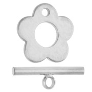 Fermoir T fleur 8 mm - Acier inoxydable 304 x1