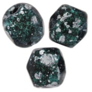 Facettes 4 mm Jet Tweedy Green x50