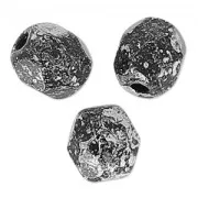 Jet - Facettes 4 mm Jet Tweedy Silver x50 Facettes 4 mm Jet Tweedy Silver x50