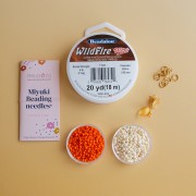 Mes bijoux DIY - Kit boucles d'oreilles avec perles rocailles en étoile de mer