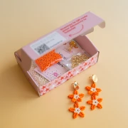 Mes bijoux DIY - Kit boucles d'oreilles avec perles rocailles en étoile de mer