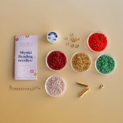 Mes bijoux DIY - Kit bracelet manchette florale tissage au métier à tisser 