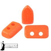 Perles en verre Piros® par Puca® 2x5 mm - Neon Blood Orange x10g