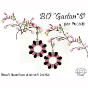 Perles en verre Piros® par Puca® 2x5 mm - Neon Blood Orange x10g
