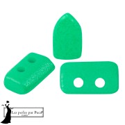 Perles en verre Piros® par Puca® 2x5 mm - Neon Dark Green x10g