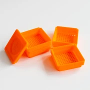 Trieur de perles de rocailles 6x6x2 cm 4 tailles - Hot Orange x1