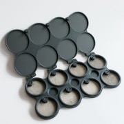 Organisateur de perles 8 emplacements de 48 mm - Dark Grey x1
