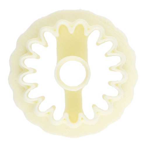 Emporte pièce fleur marguerite 20 mm by Perles and Co - Jaune pâle x1