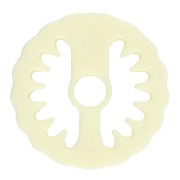 Emporte pièce fleur marguerite 20 mm by Perles and Co - Jaune pâle x1
